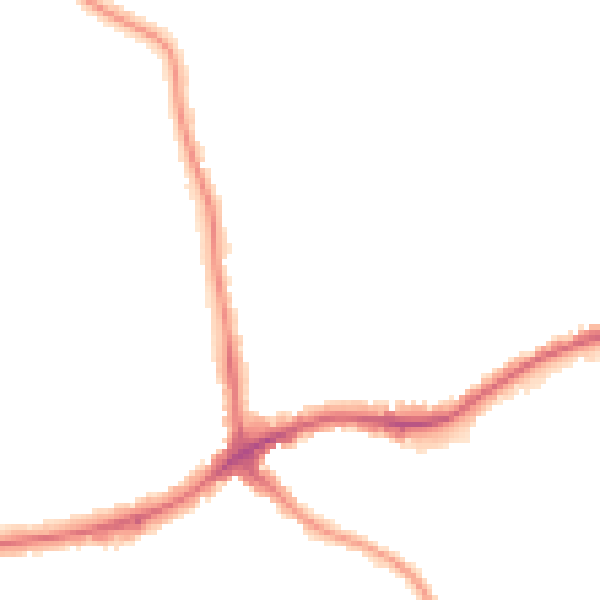 Night-time road noise heatmap for N11 3LR