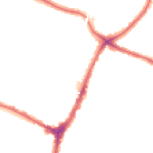 Night-time road noise heatmap for N13 4AE