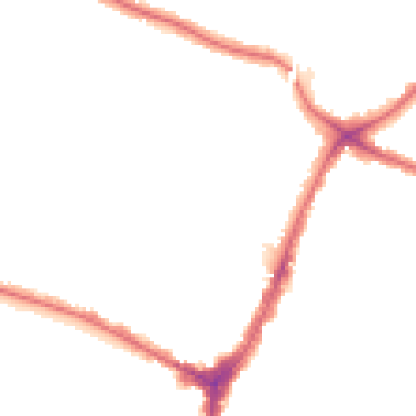 Night-time road noise heatmap for N13 4AH
