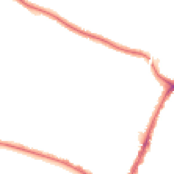Night-time road noise heatmap for N13 4AR