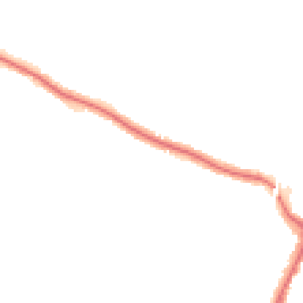 Night-time road noise heatmap for N13 4AS
