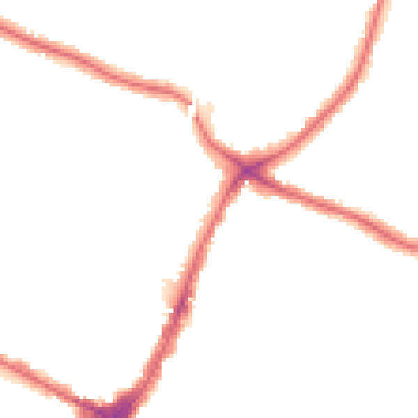 Night-time road noise heatmap for N13 4BS