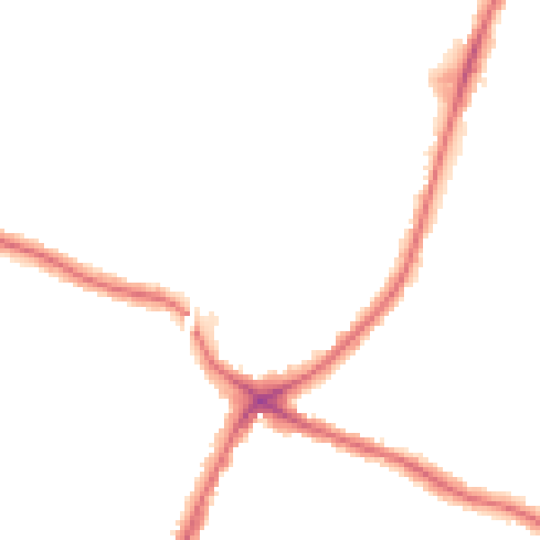 Night-time road noise heatmap for N13 4DU