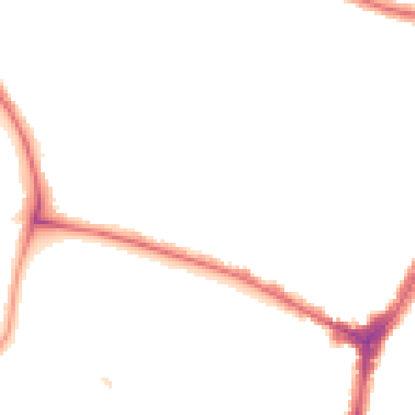 Night-time road noise heatmap for N13 4PY