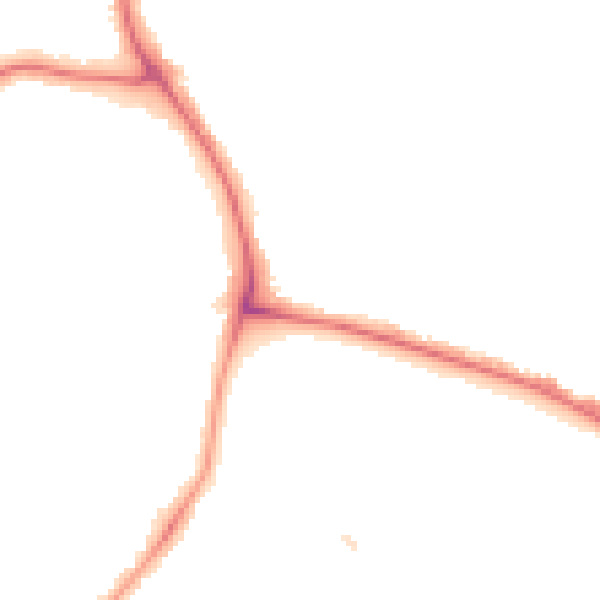 Night-time road noise heatmap for N13 4QJ