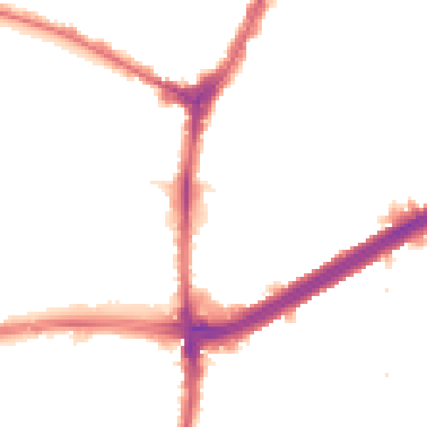 Night-time road noise heatmap for N13 5DQ