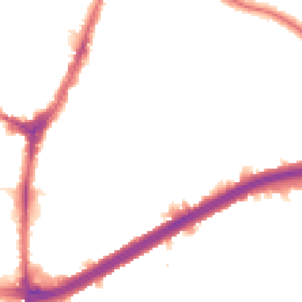 Night-time road noise heatmap for N13 5LN