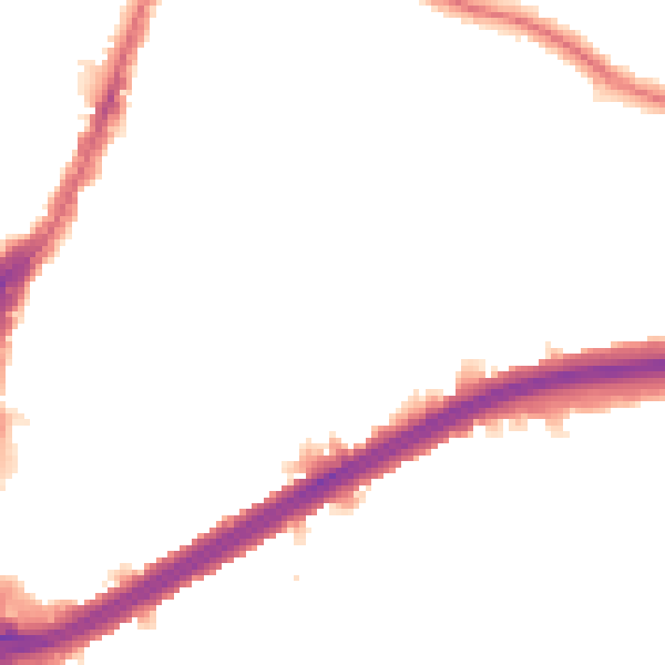 Night-time road noise heatmap for N13 5LS