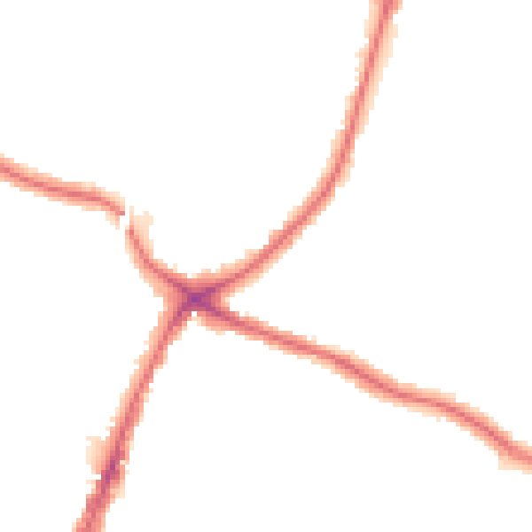 Night-time road noise heatmap for N13 5SB