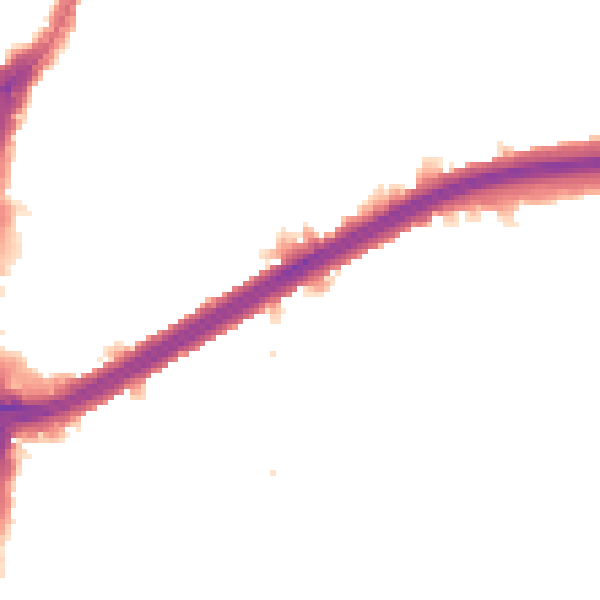 Night-time road noise heatmap for N13 6AF