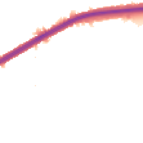 Night-time road noise heatmap for N13 6DH