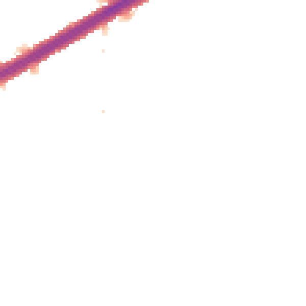 Night-time road noise heatmap for N13 6DZ