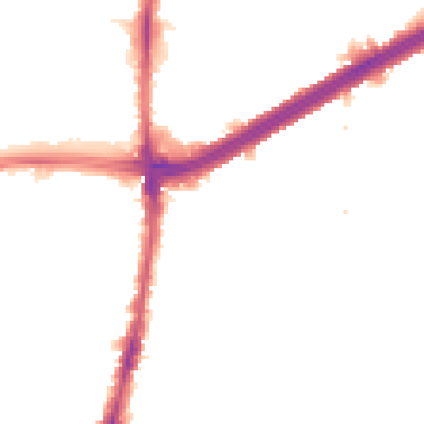 Night-time road noise heatmap for N13 6HY