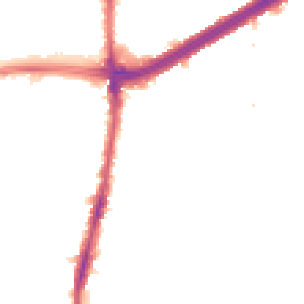 Night-time road noise heatmap for N13 6JP