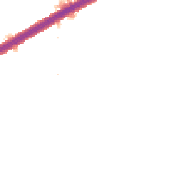 Night-time road noise heatmap for N13 6LF