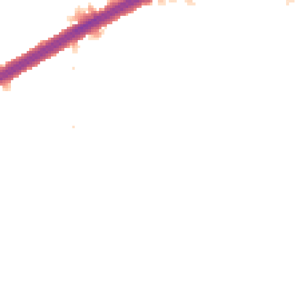 Night-time road noise heatmap for N13 6LH