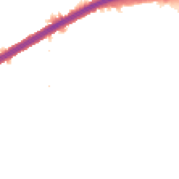 Night-time road noise heatmap for N13 6LJ