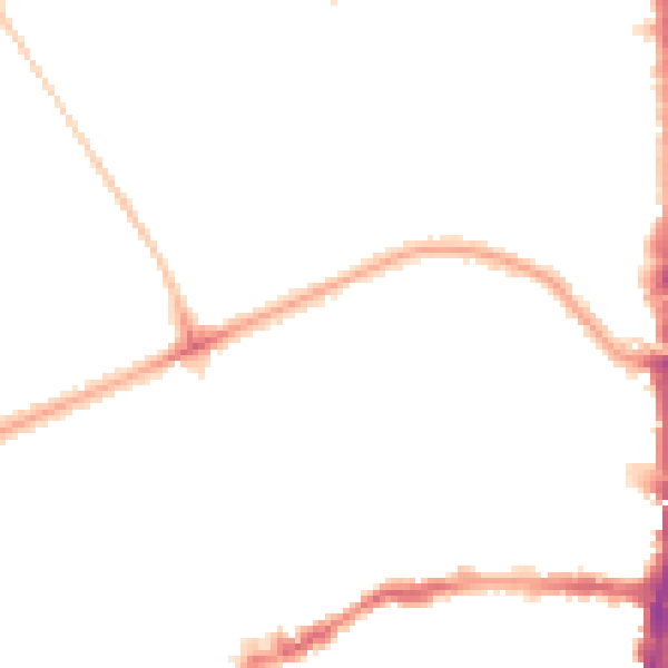 Night-time road noise heatmap for N16 0AA