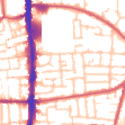 Daytime road noise heatmap for N17 0BQ