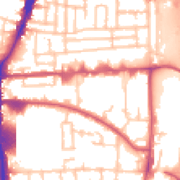 Daytime road noise heatmap for N17 0EB