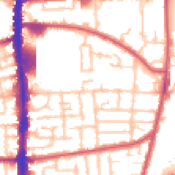 Daytime road noise heatmap for N17 0HB