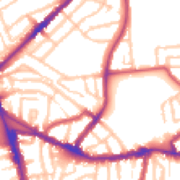 Daytime road noise heatmap for N17 6AX