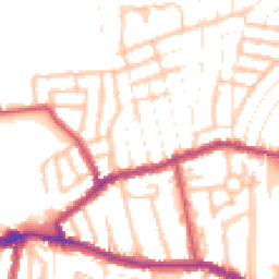 Daytime road noise heatmap for N17 6DG