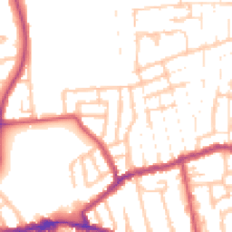 Daytime road noise heatmap for N17 6LB