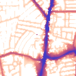 Daytime road noise heatmap for N17 6QF