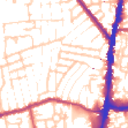 Daytime road noise heatmap for N17 6YD