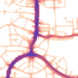 Daytime road noise heatmap for N17 7AQ