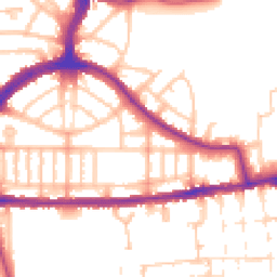 Daytime road noise heatmap for N17 7DD