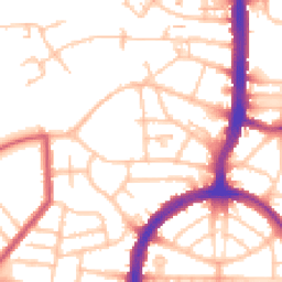 Daytime road noise heatmap for N17 7JL