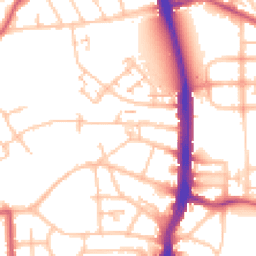 Daytime road noise heatmap for N17 7NT