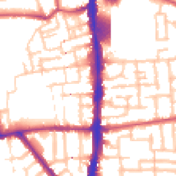 Daytime road noise heatmap for N17 8BA