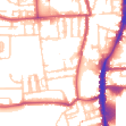 Daytime road noise heatmap for N17 8EW
