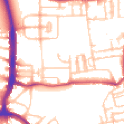 Daytime road noise heatmap for N17 8HF