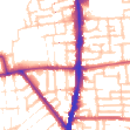 Daytime road noise heatmap for N17 8NA