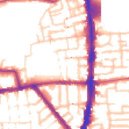 Daytime road noise heatmap for N17 8NH