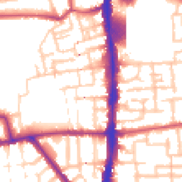 Daytime road noise heatmap for N17 8NT