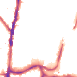 Night-time road noise heatmap for N17 9BH