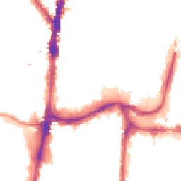 Night-time road noise heatmap for N17 9EF