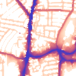 Daytime road noise heatmap for N17 9ET