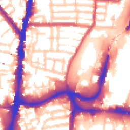 Daytime road noise heatmap for N17 9HE