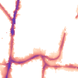 Night-time road noise heatmap for N17 9HE