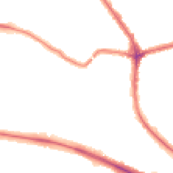 Night-time road noise heatmap for N2 0NF