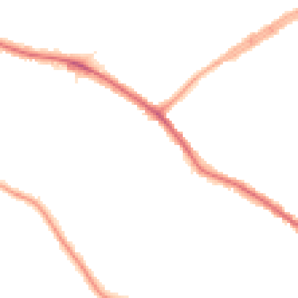 Night-time road noise heatmap for N20 0BL