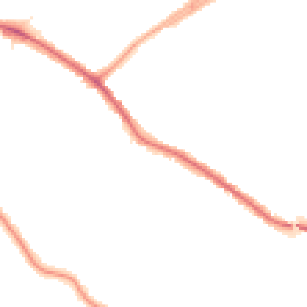 Night-time road noise heatmap for N20 0DH