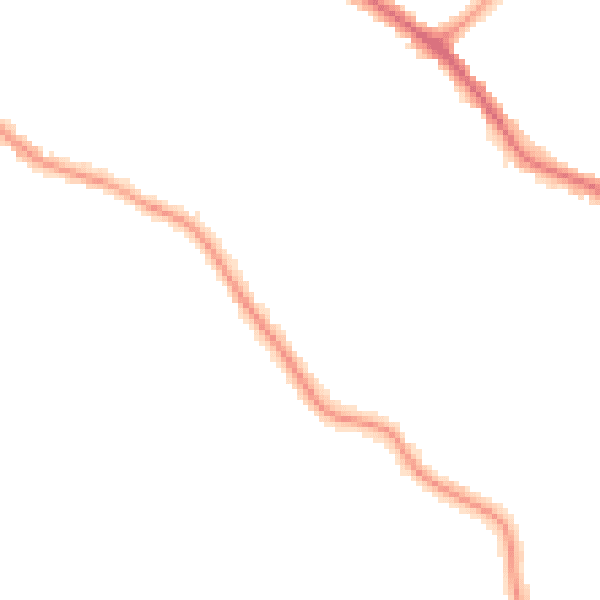 Night-time road noise heatmap for N20 0RD