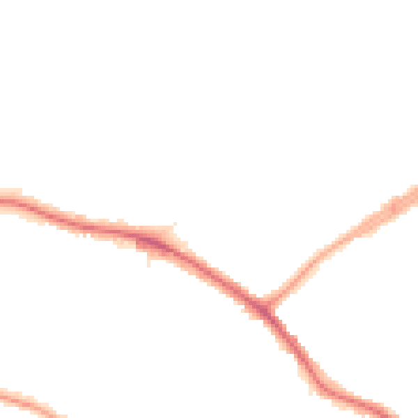 Night-time road noise heatmap for N20 9JU